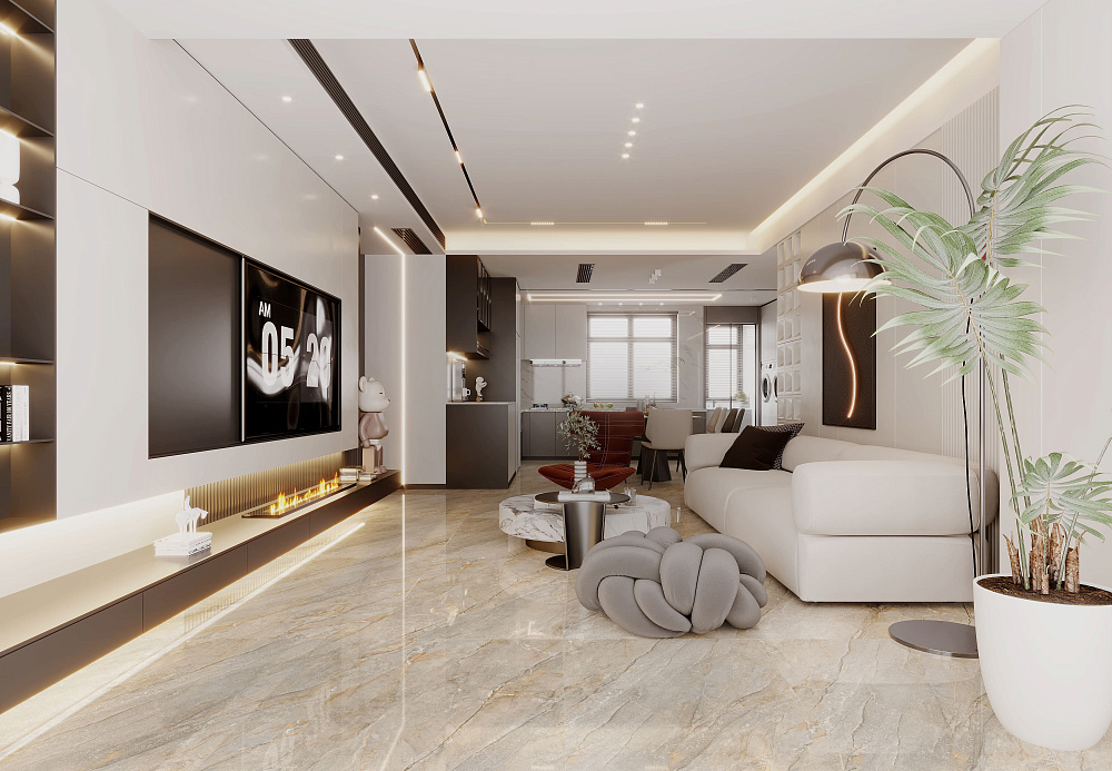 Brown Marble Basconi Home