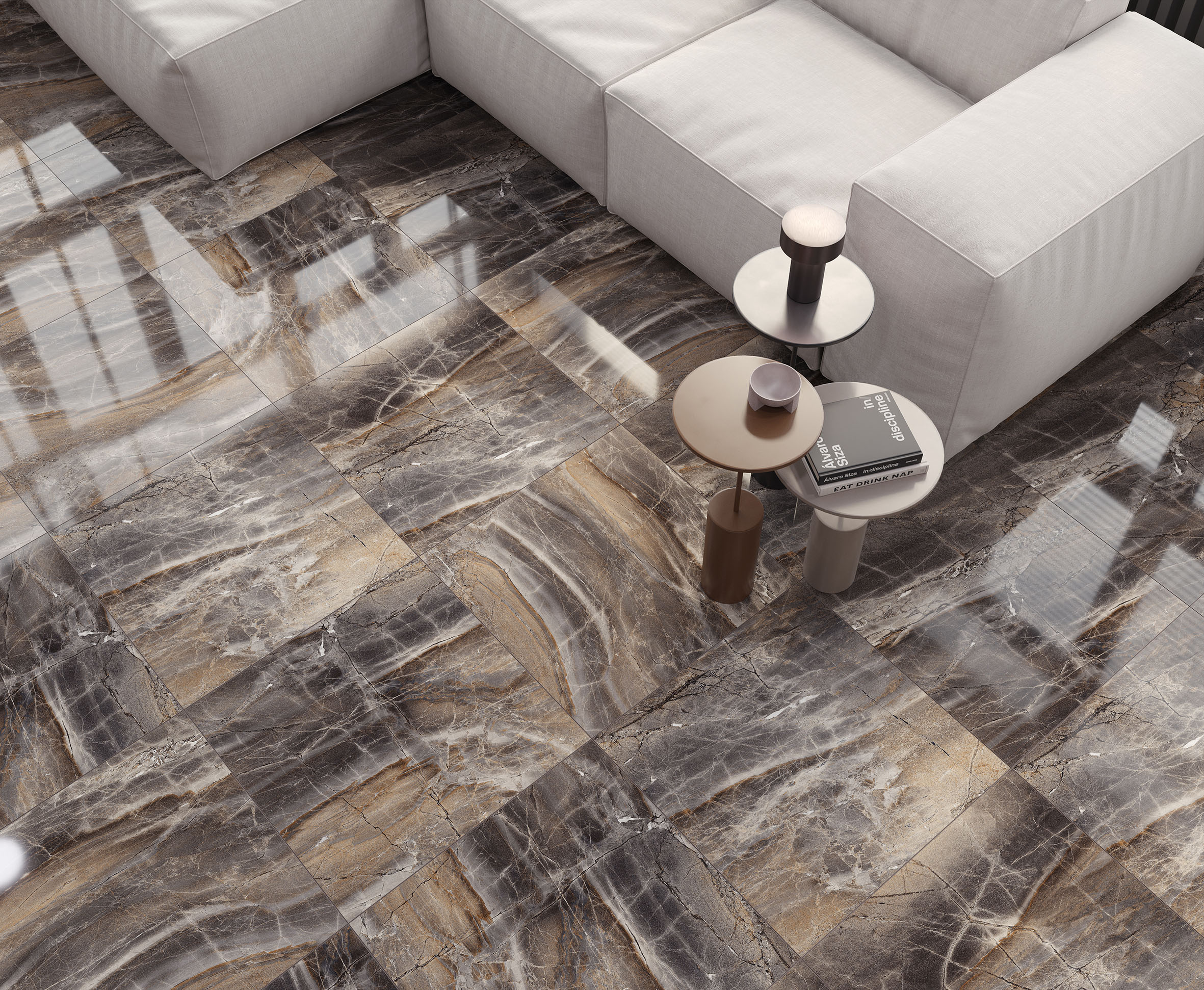 Electra Brown Полированный 60x60 Laparet