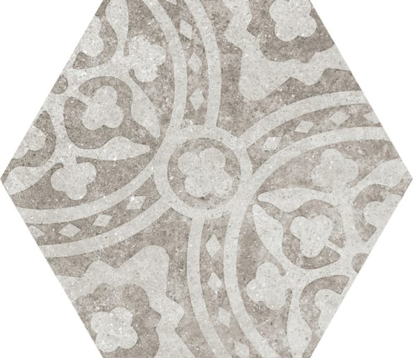 22099 Hexatile Cement Garden Grey 17,5x20 (17 видов паттерна) EQUIPE