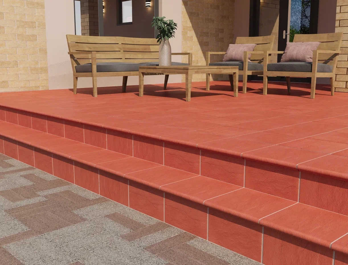 Вишня накат Скала 320x320x14 Натуральный Клинкер фото 5