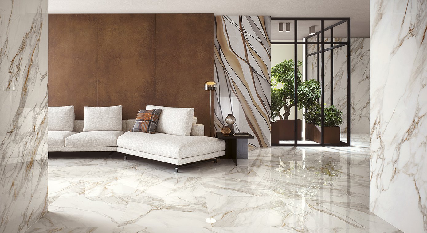 fQJ9 Roma Gold Onice Neve Gres Macromosaico 30x30 FAP Ceramiche