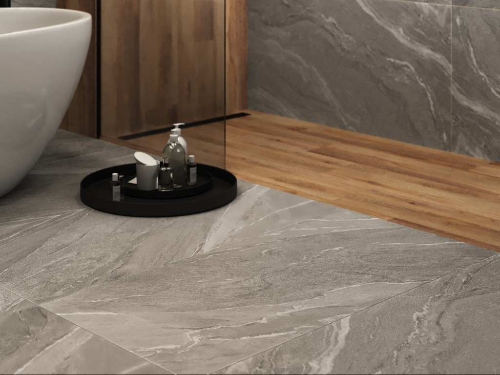 17440 Manzolino серый ректификат 60x120 Cersanit