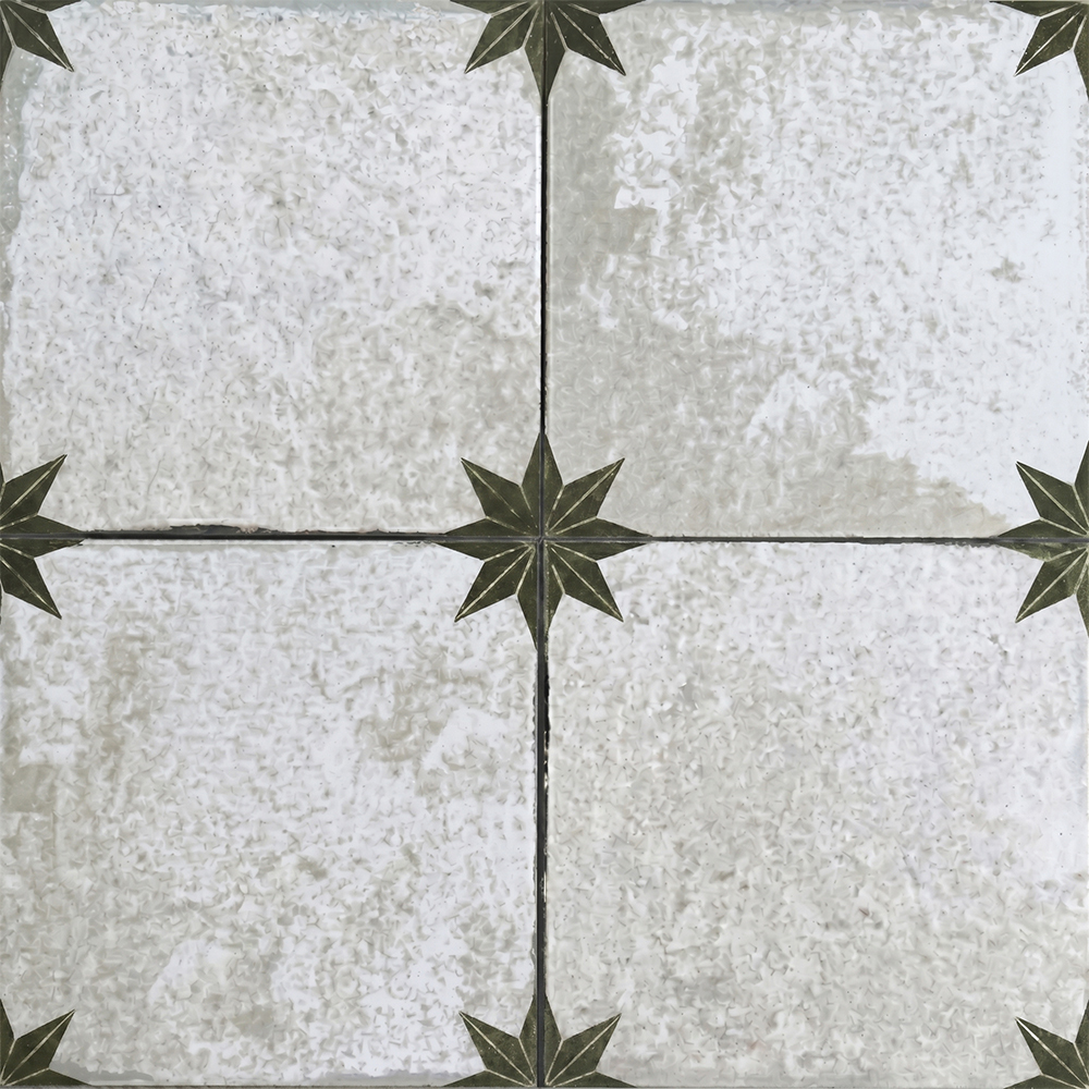 Scintilla LS Olive Green Pre-cut 45x45 Etili Seramik