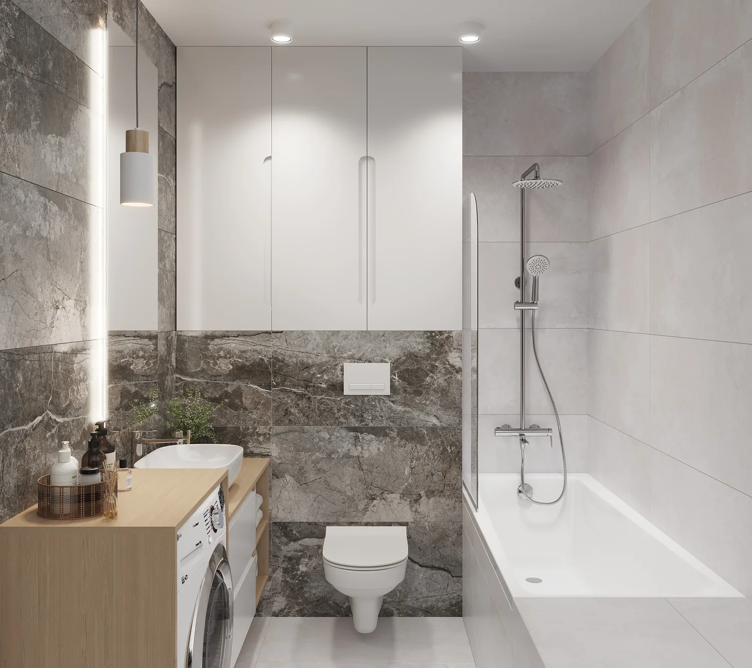 17687 Energy Светло-серый рельеф ректификат 44,8x89,8 Cersanit фото 12