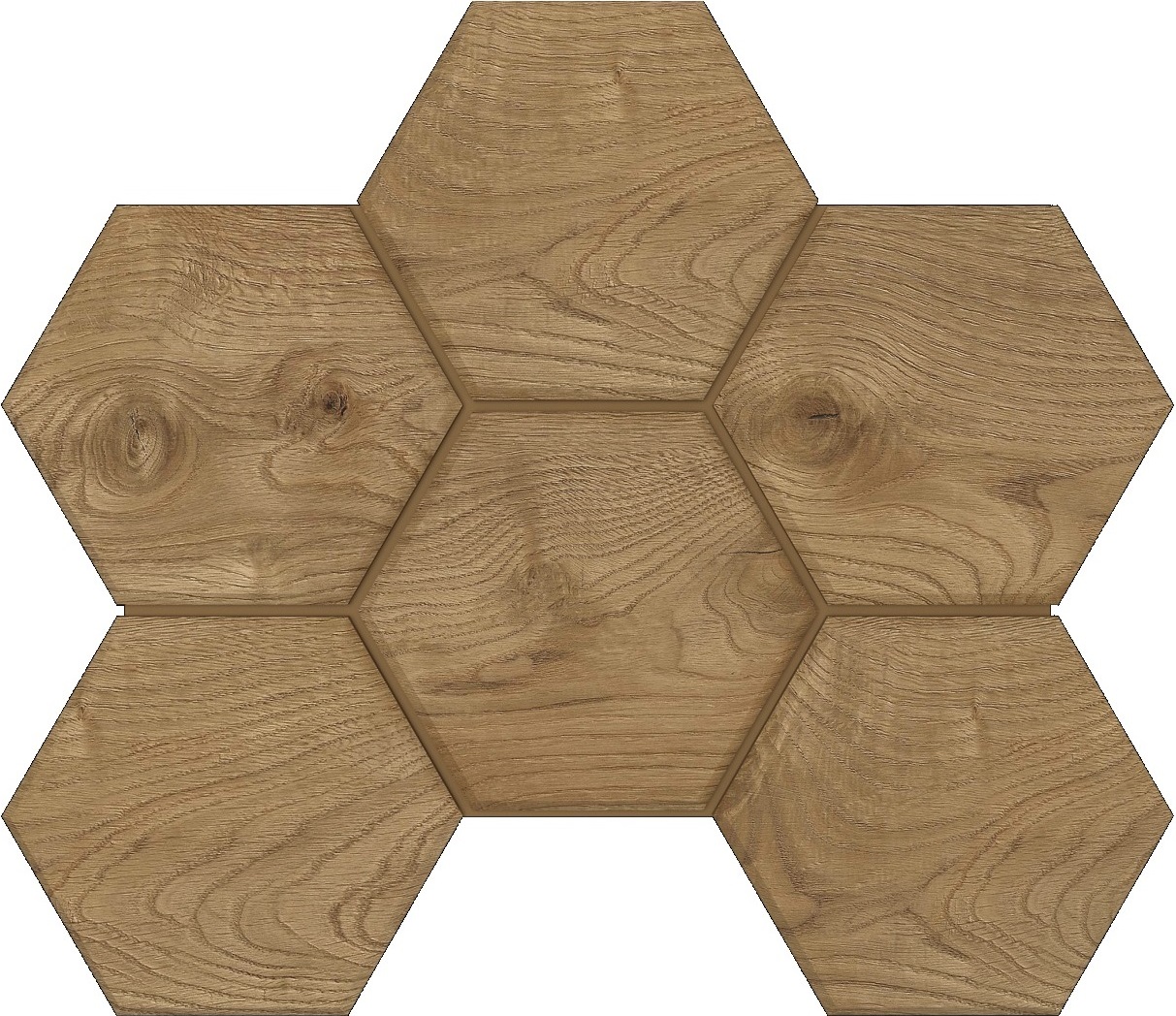 Мозаика SI04 Selection Hexagon неполированная 25x28.5x1.0 Ametis by Estima
