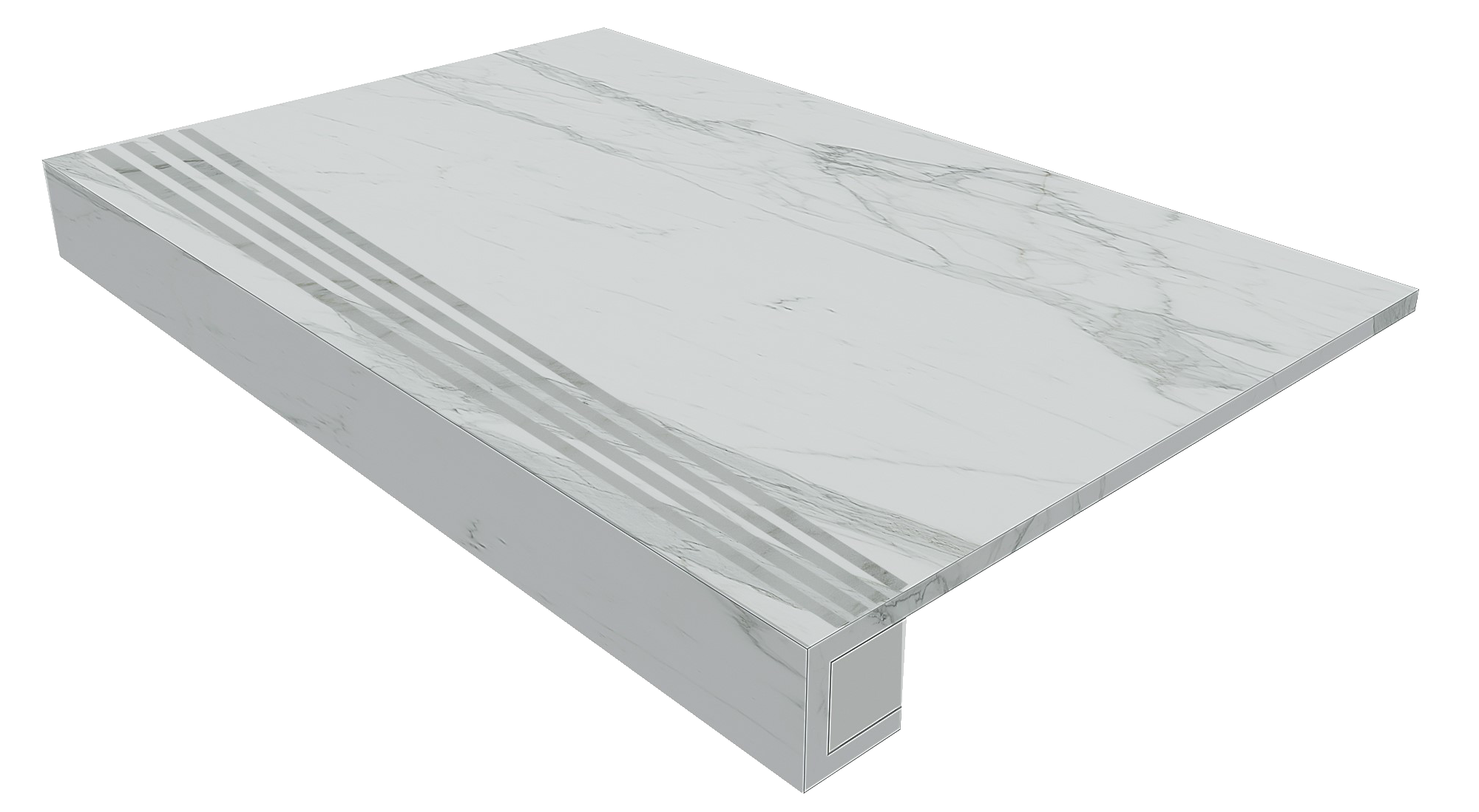 Комплект Ступень MN01 Montis 33x120 неполированная с бортиком + Подступенок 14.5x120 Estima