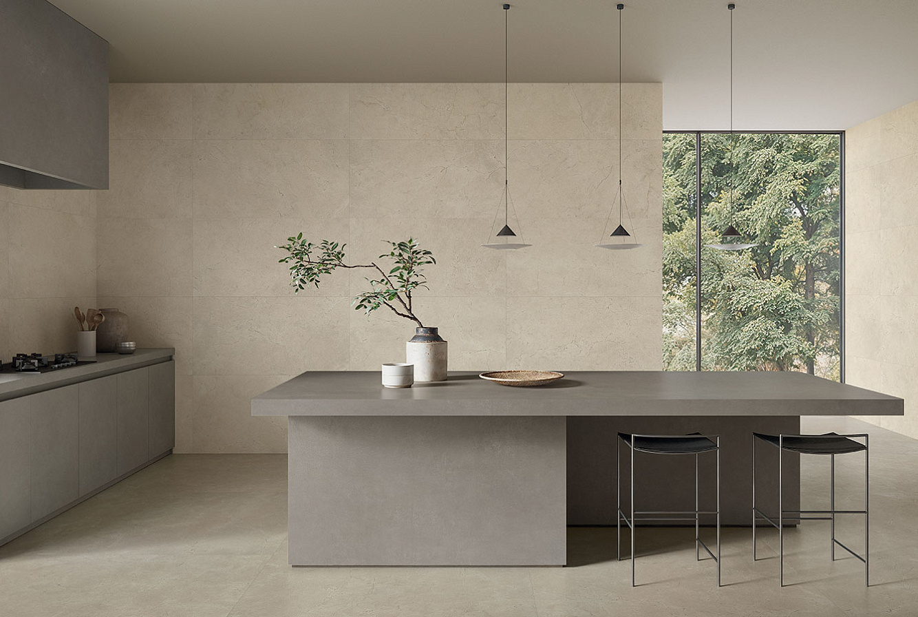 CL03BAS Calcis Visone Stripe SQ. 60x120 Italgraniti