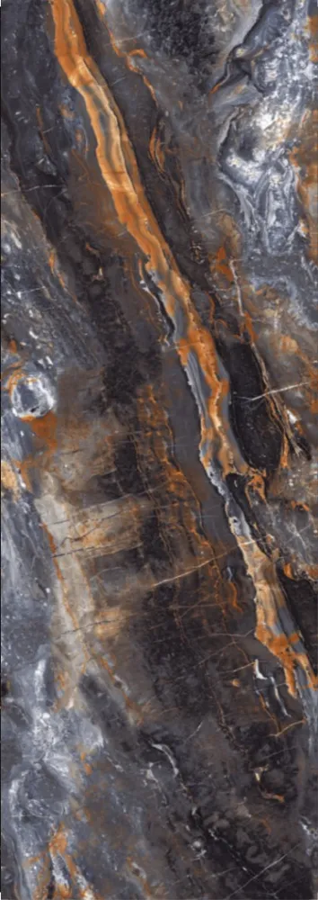 Luxor Black High Gloss Спеченный камень 15mm 80x300 X Stone