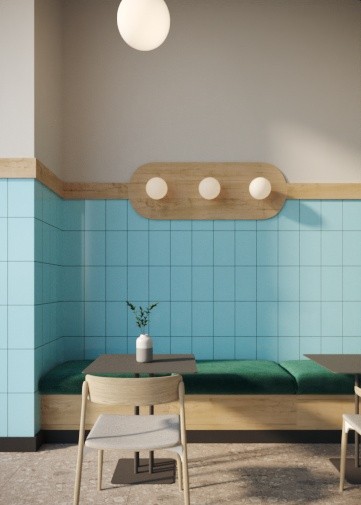 CL11 Голубая 20x33 Pieza Ceramica
