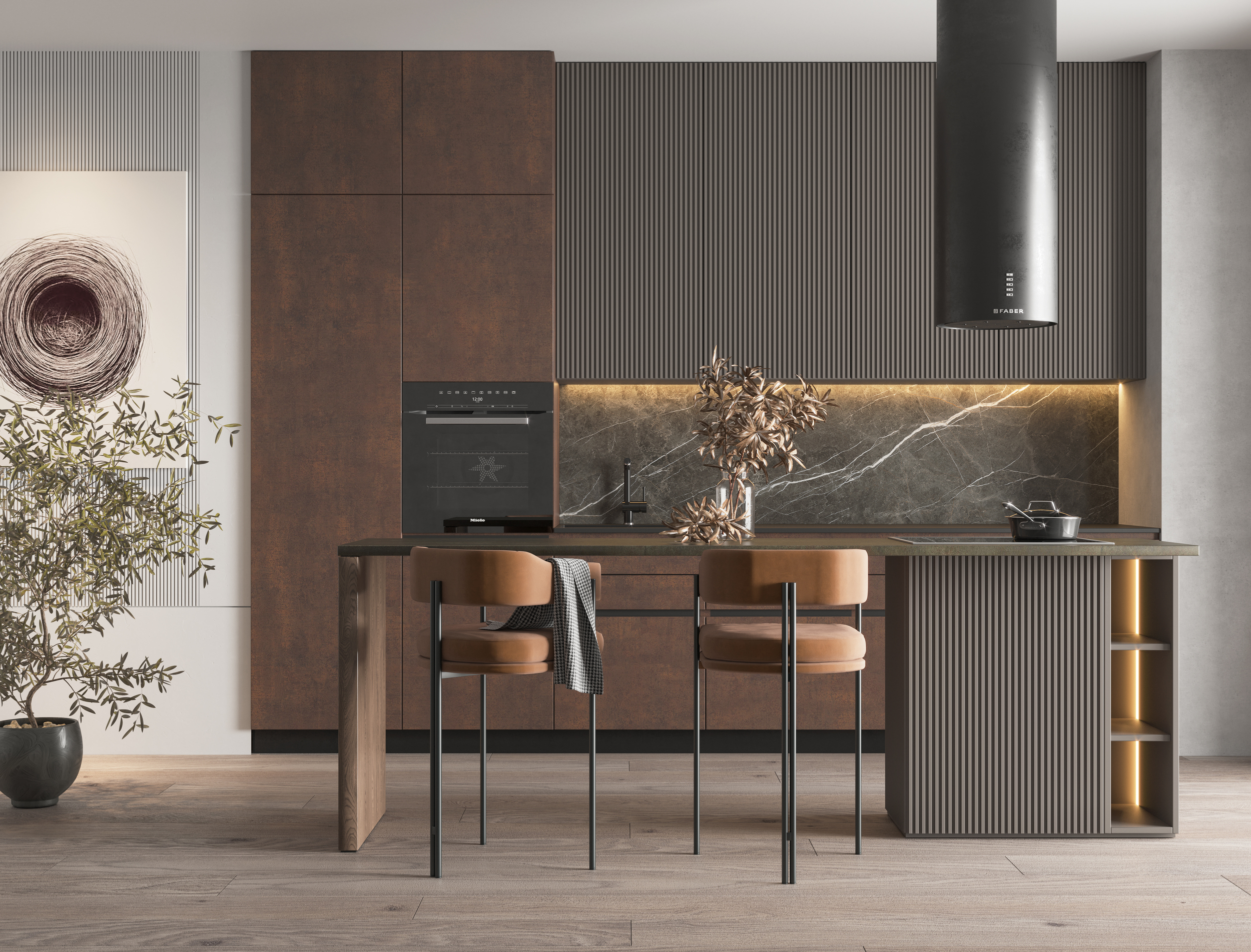 Martha Brown Спеченный камень 1200x2700x3 Delfone фото 4