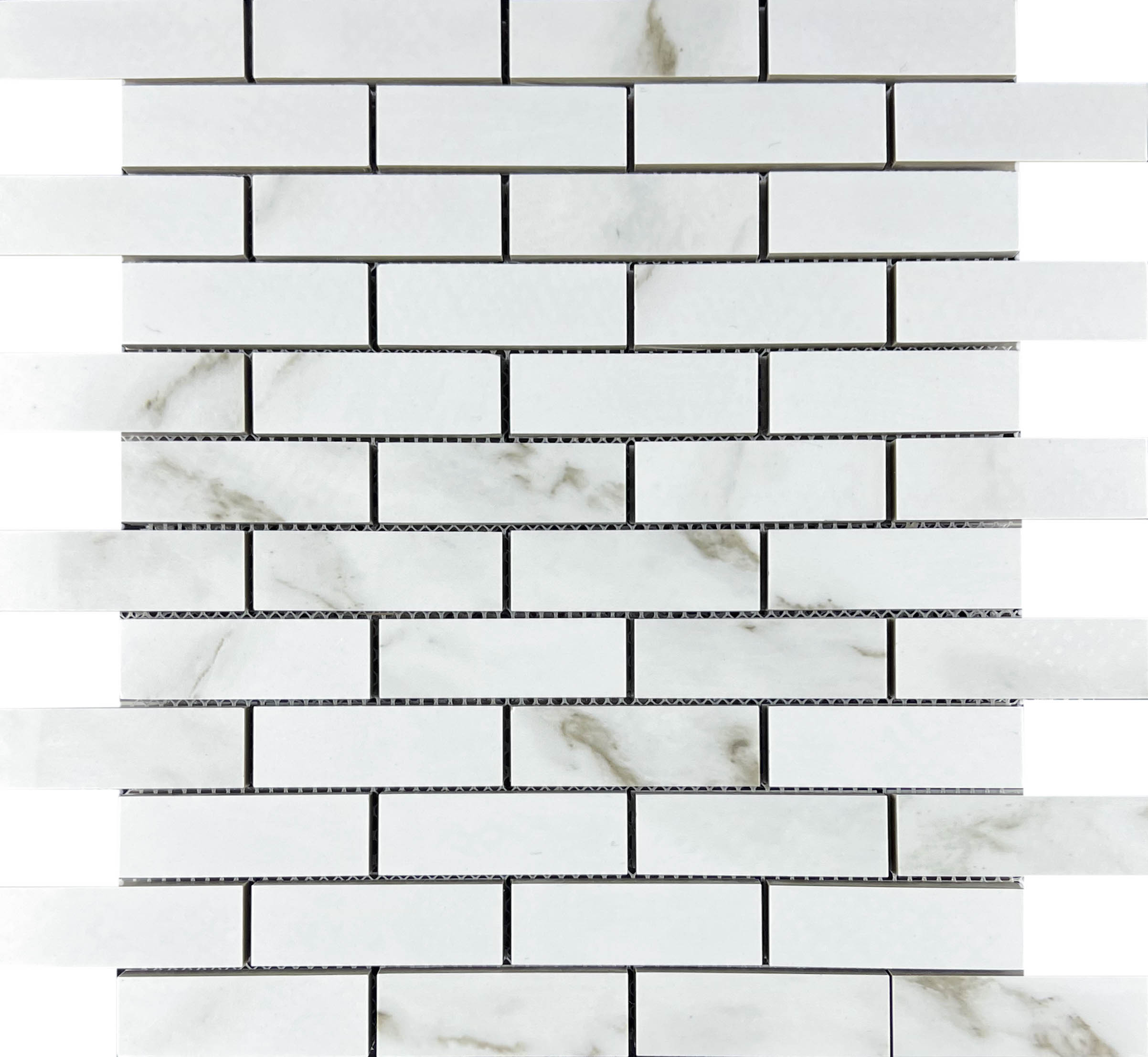 Mosaic Statuario Eva brick bone 32.1x29.9 Velsaa