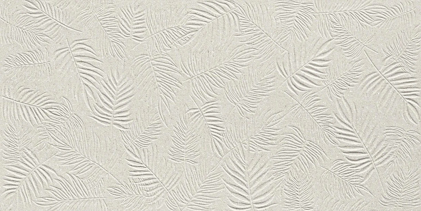 A58A 3D Wall Carve Leaf Pearl 40x80 Atlas Concorde