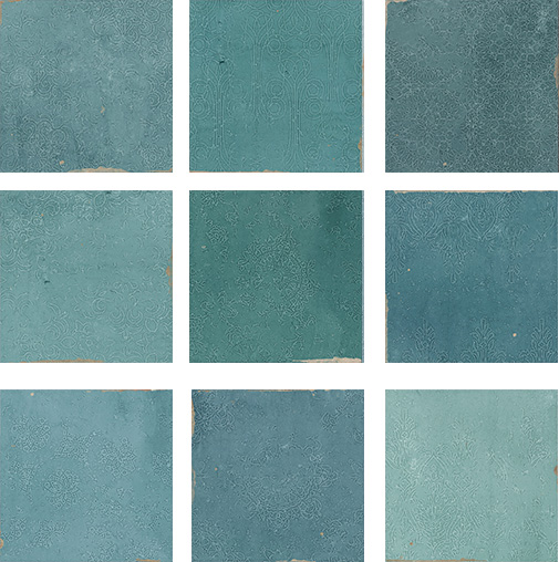 111361 ZELLIGE DECOR TURQUES 12.5x12.5 WOW