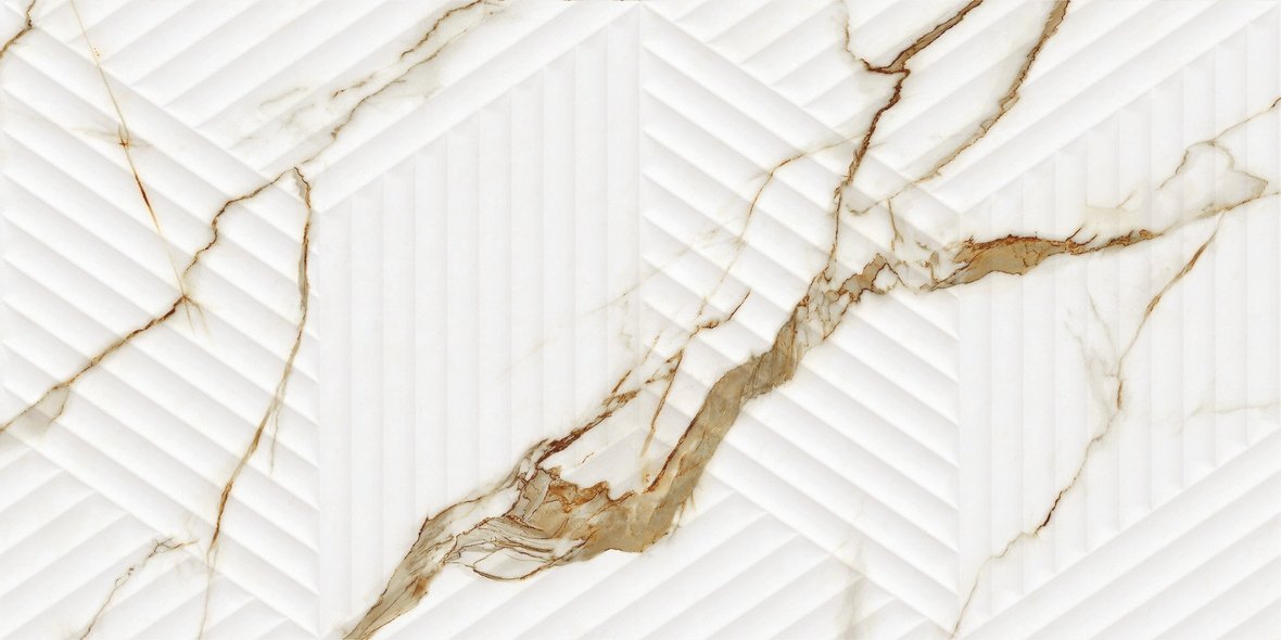 LE63063A-F53 Bianco Carrara Oro Cubo Rectificado 30х60 Artecera