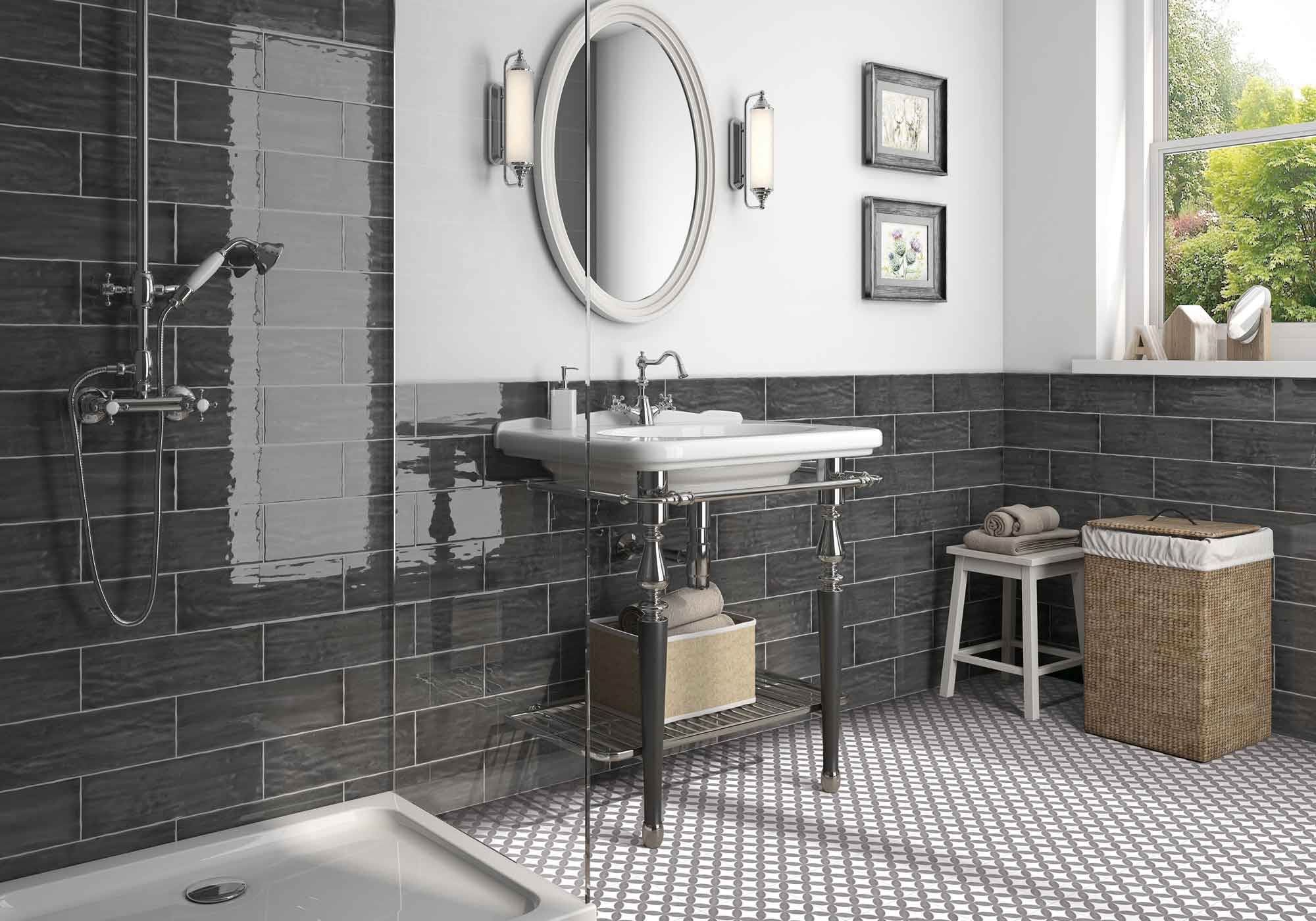 AB3690 District White 20x20 Mayolica