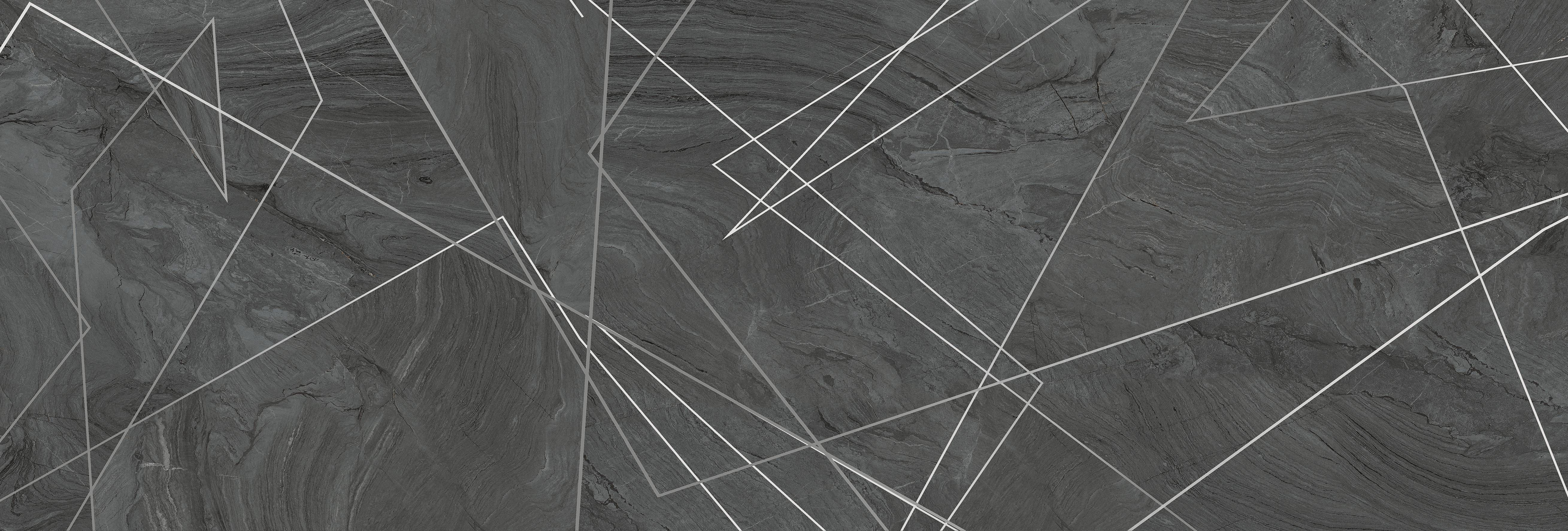 Ontario Nero Decore Carving Slim 40x120 SotGres