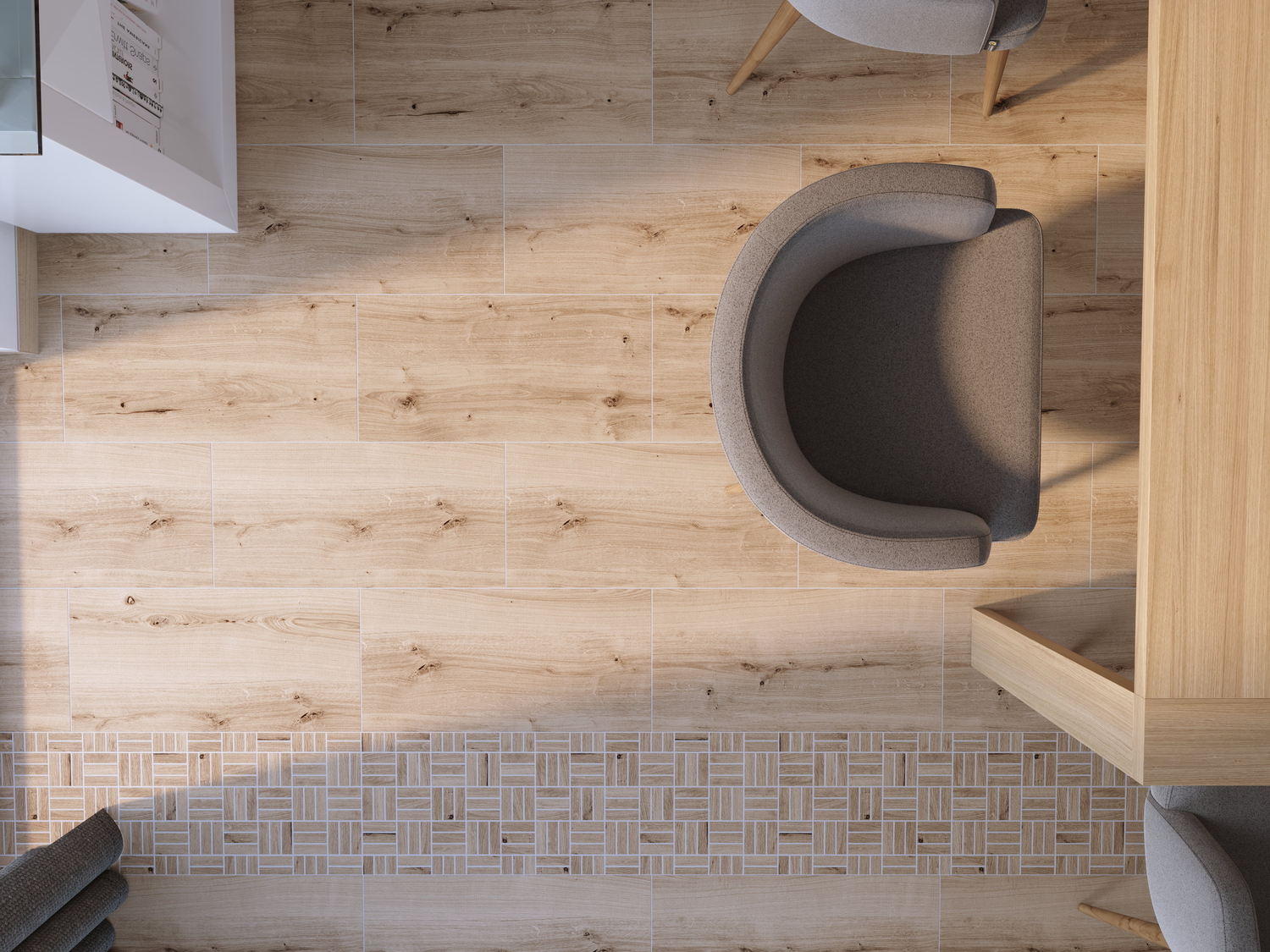 WS5A156 Плинтус Woodhouse темно-бежевый 7x59,8 Cersanit