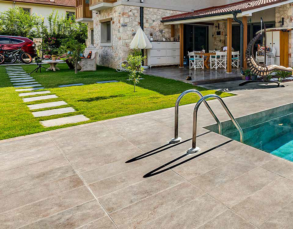 Внутренний угол закругленный Pool Garden Grey Handle 25x25 Serapool