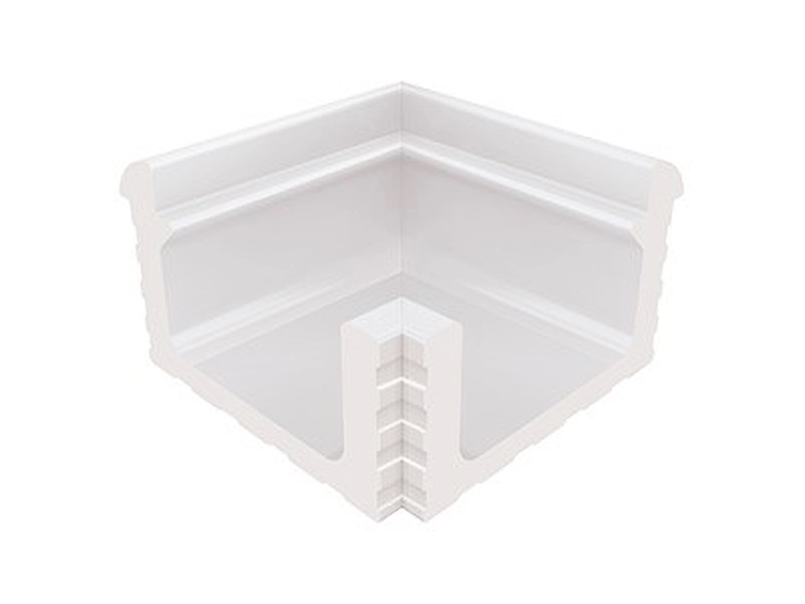 KP133 Переливной лоток керамический внутренний угол White 24x24 Serapool