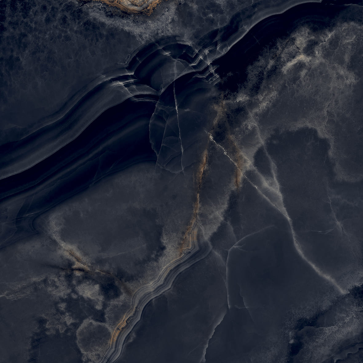 Interstellar Black чёрный полированный 80х80 Laparet