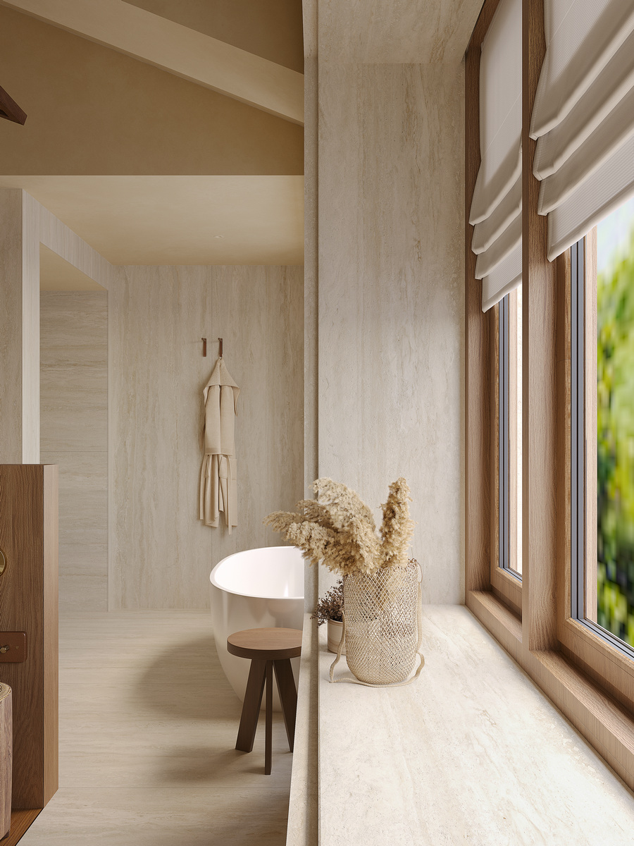 Cave Stone Beige White Спеченный камень 1200x2700x6 Delfone фото 12