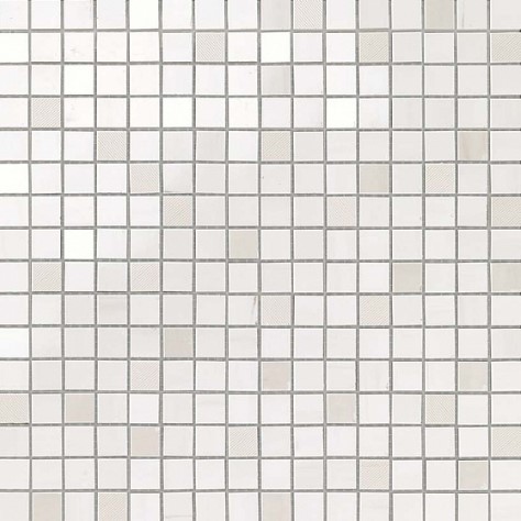 9MQB Marvel Bianco Dolomite Mosaic Q 30,5x30,5 Atlas Concorde