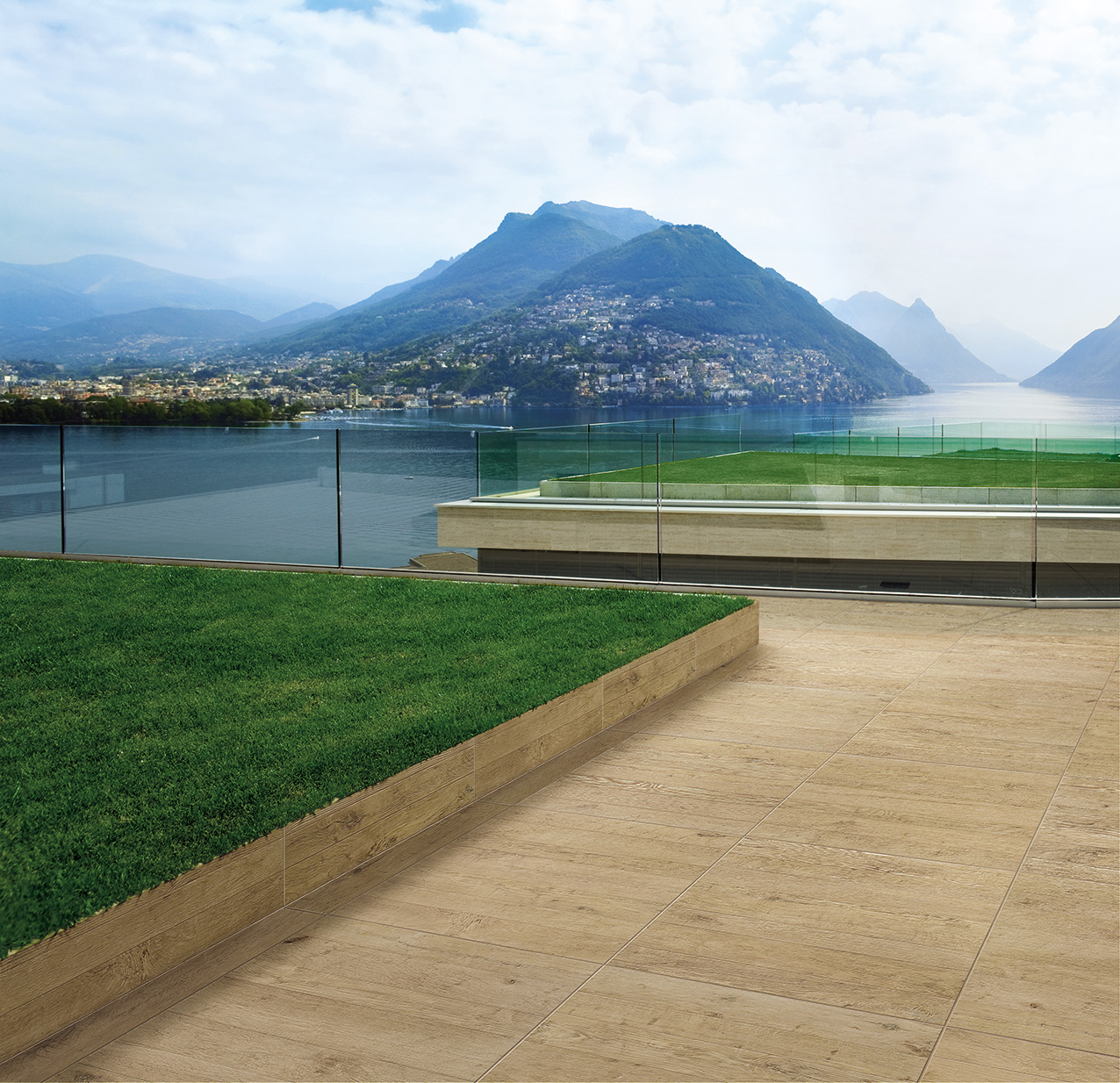 AMV0 Axi Golden Oak Mosaico 3D 35x35 Atlas Concorde