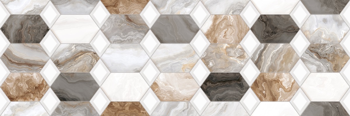 DG10-05 Hypnose Grey Decor 05 glossy 30x90 PrimaVera