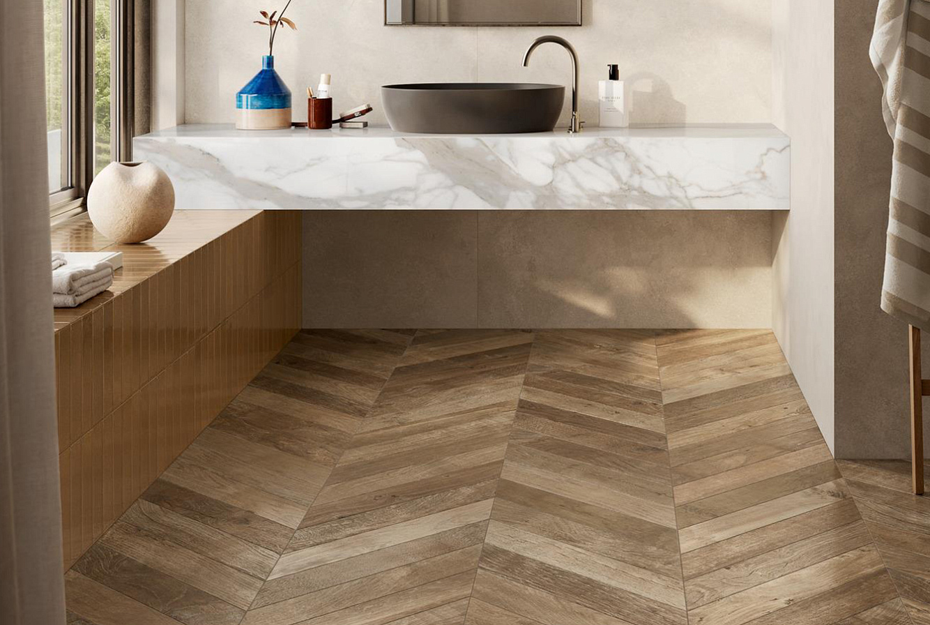 RDLQ Nodis Chevron Natural Matt 11x54 Ragno Marazzi фото 5