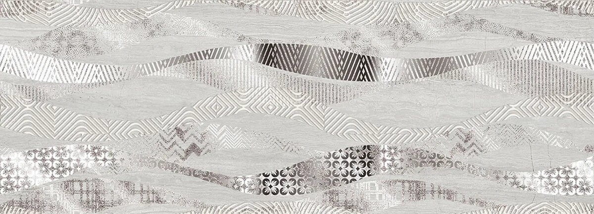 587672001 Trevi Decor Grey Onda 25.1x70.9 Eletto Ceramica