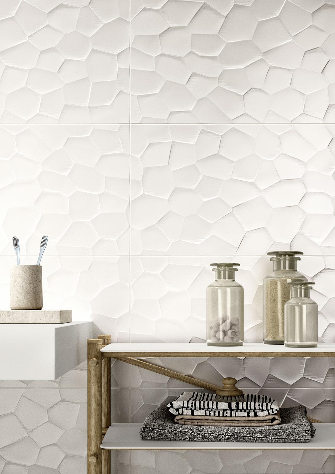 MNGC Color Code Bianco Struttura Move 3D satinato 30x60 MARAZZI Italy