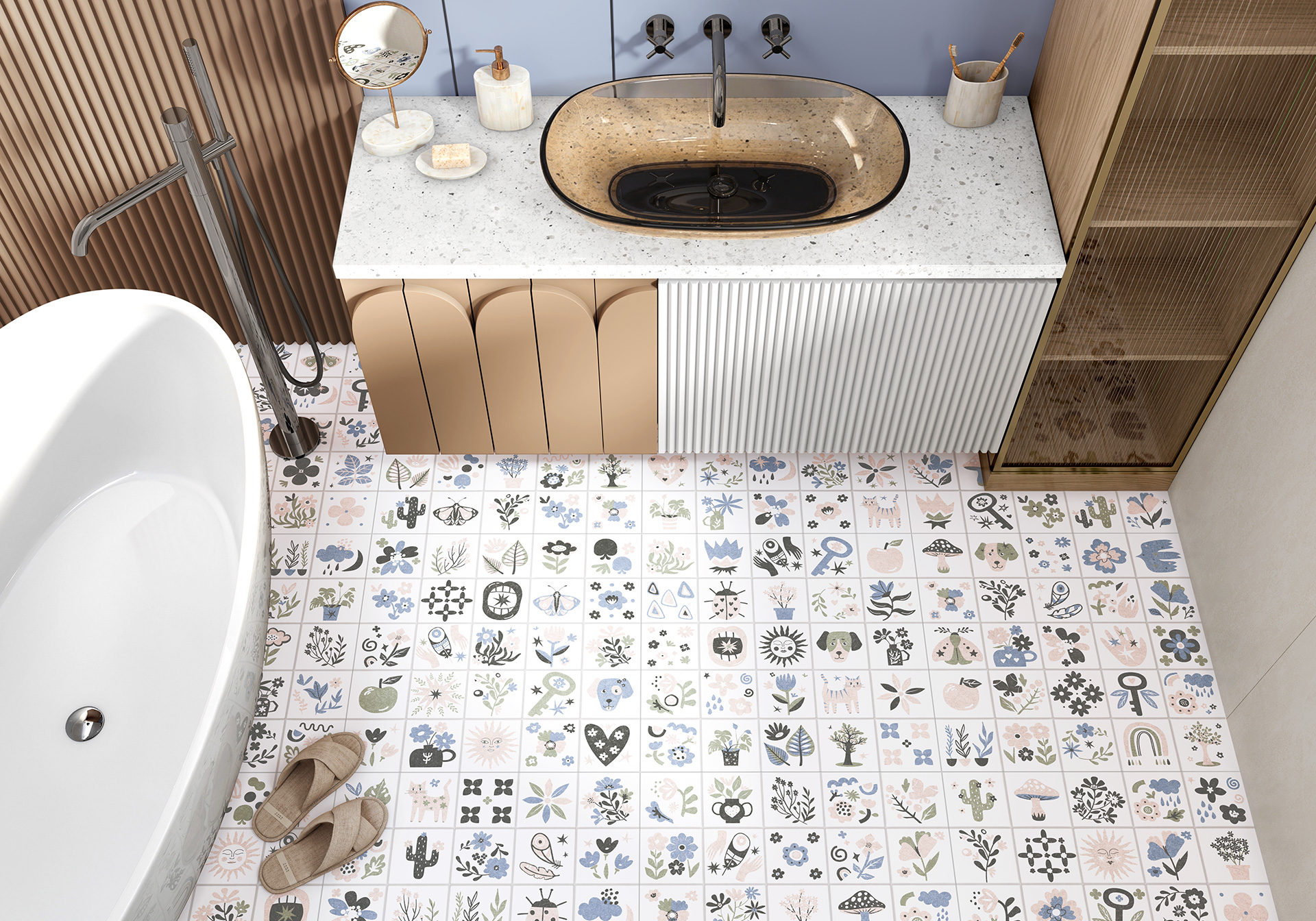 GFU6060TLS17R Talisman матовый карвинг 600x600x9 Alma Ceramica (Уралкерамика) фото 15