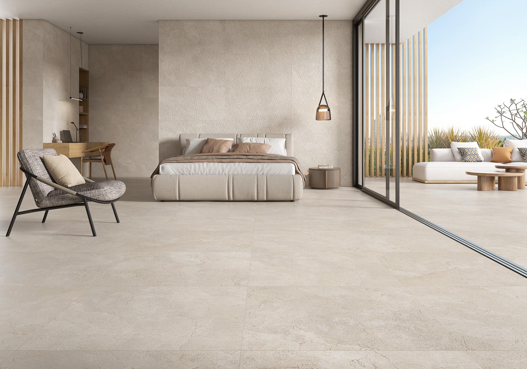 233931 Domus Cream Decor Matt 59.5x119.2 Colorker фото 2