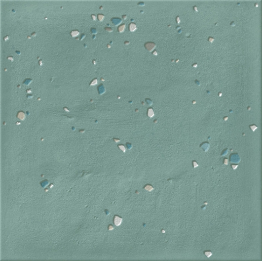 126393 STARDUST PEBBLES TEAL R10 15x15 WOW