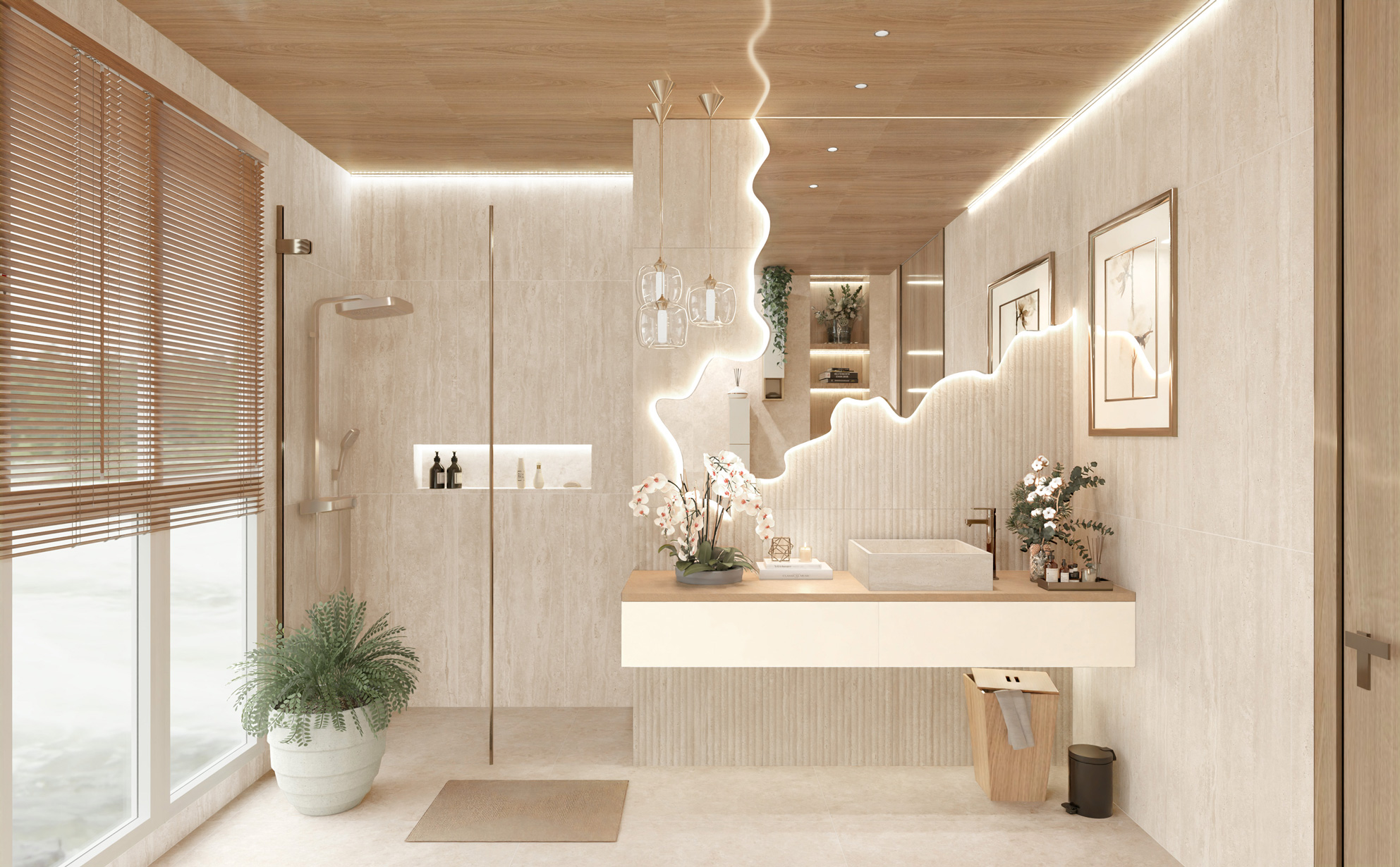 GT1206029992MCR Травертин Романо Бежевый канноли 60x120 Global Tile фото 12