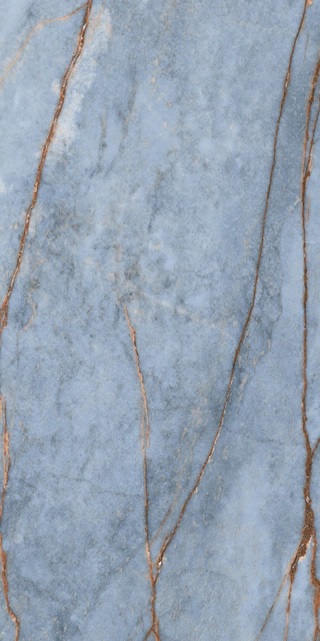 777619 Heritage Luxe Azure Glossy RT 160x320 Rex Ceramiche