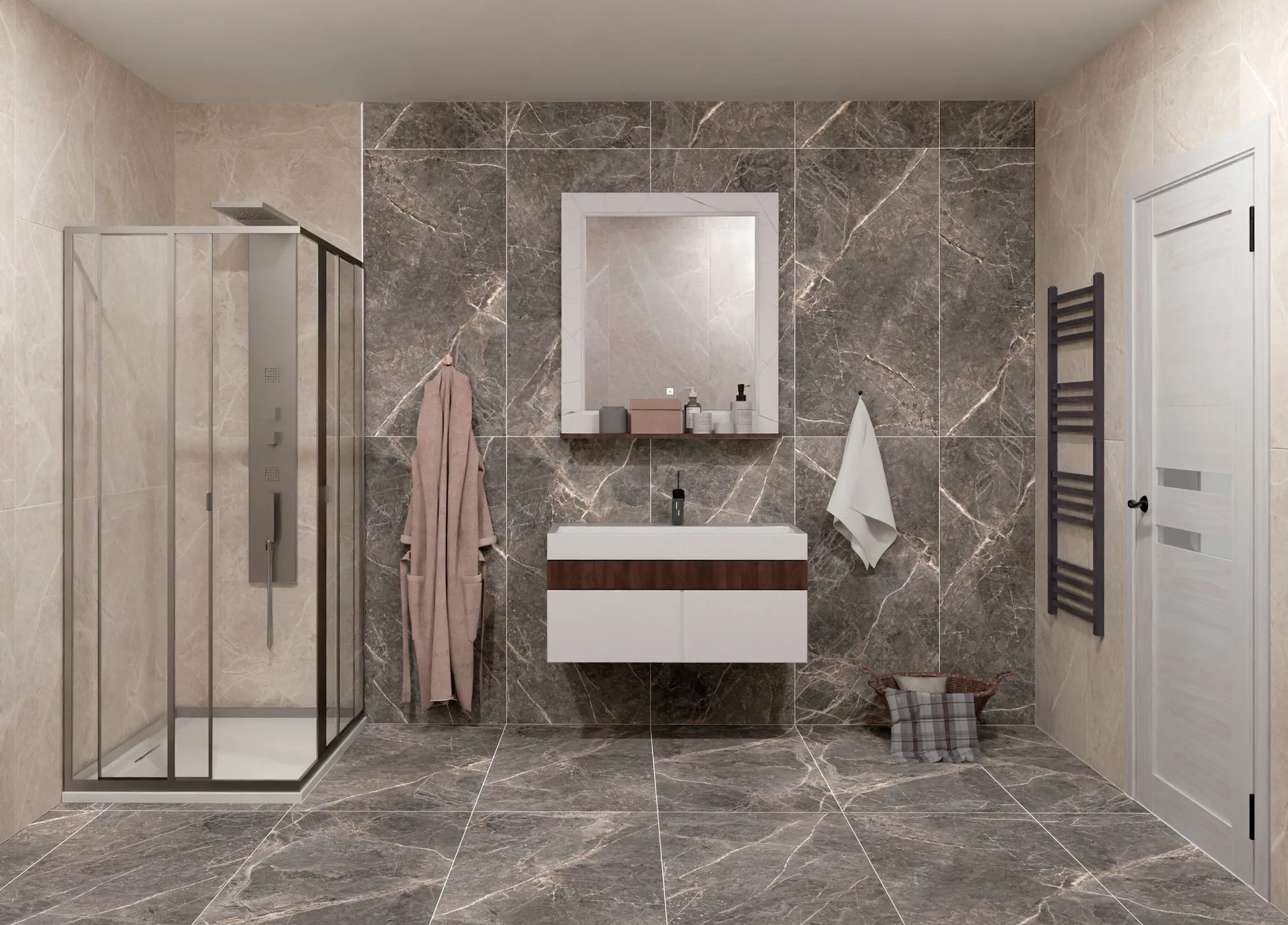 GT1206023109MGR Salsa Темно-серый 60x120 Global Tile фото 11