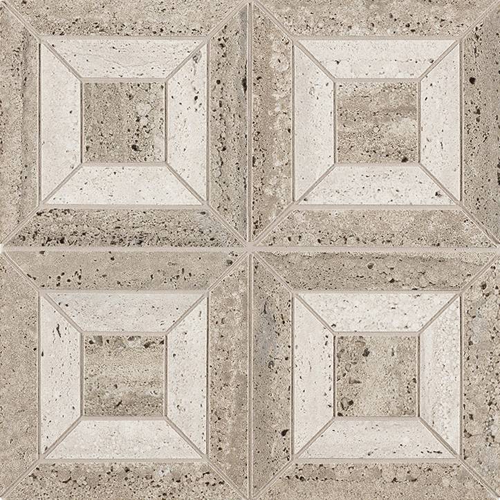 fTQW Materia Classica Tortora Bianco Icon C Mosaico 30x30 FAP Ceramiche