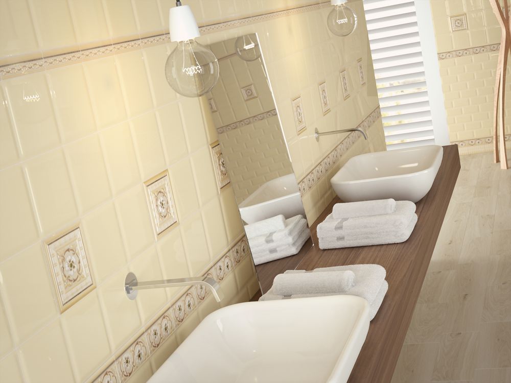 Orleans Moldura Tarragone Gold Aqua Marine 4*15 Almera Ceramica