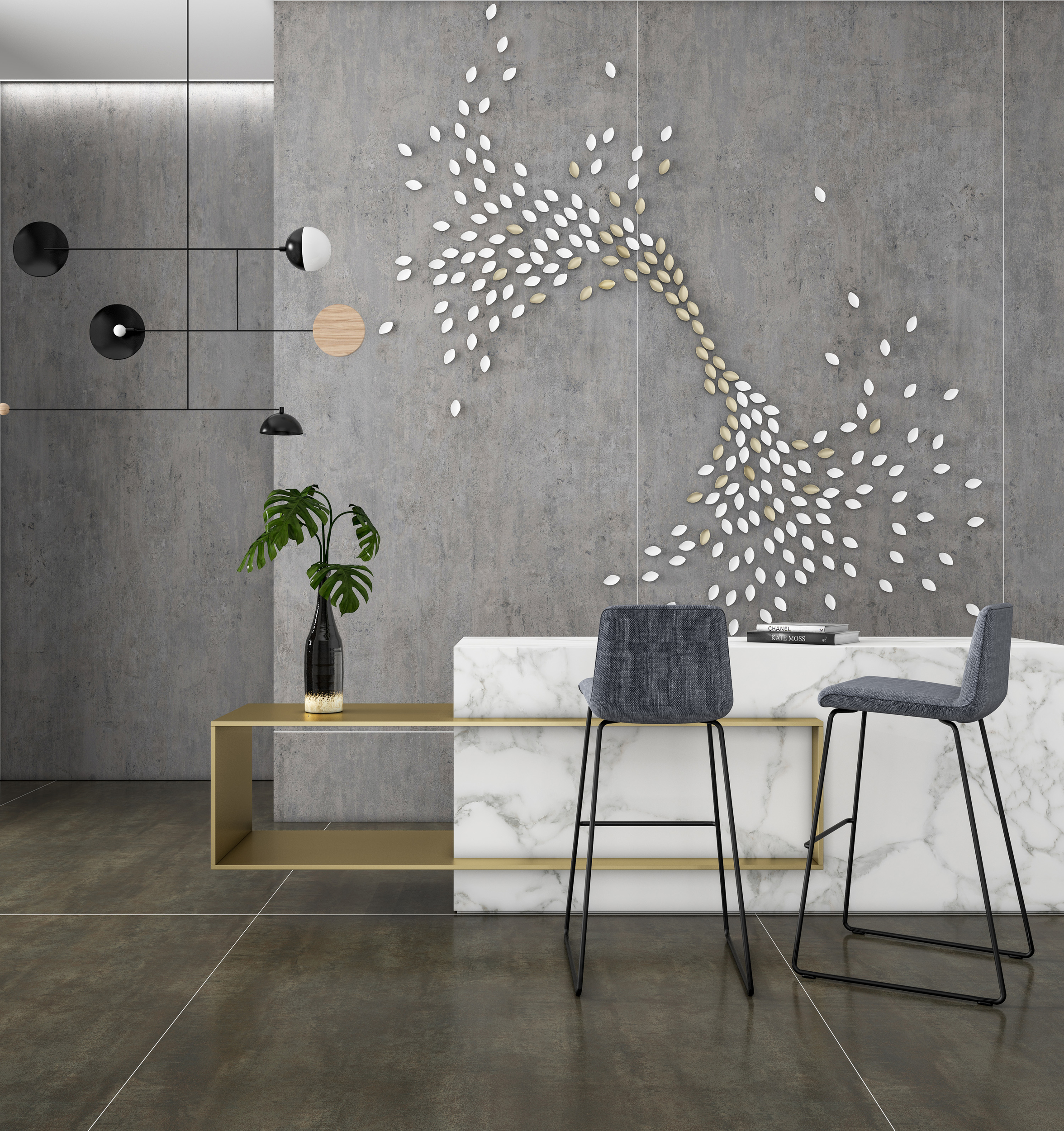 Noble Grey Спеченный камень лаппатированный 1200x2700x6 Delfone фото 2