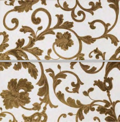 262692 PANNELLO BAROCCO BIANCO/ORO MIX 39x78 Versace (Gardenia Orchidea)