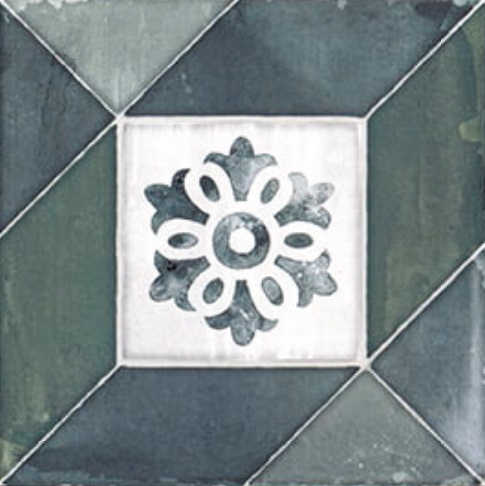 Elegance Deco Blu Green 20x20 Mainzu