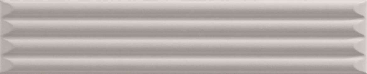 192123 Up Cannettato Grey Matte 25x5 Ava Ceramica