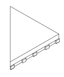 620090000828 Griglia Frame 20 Destro/Right 25x25 Italon