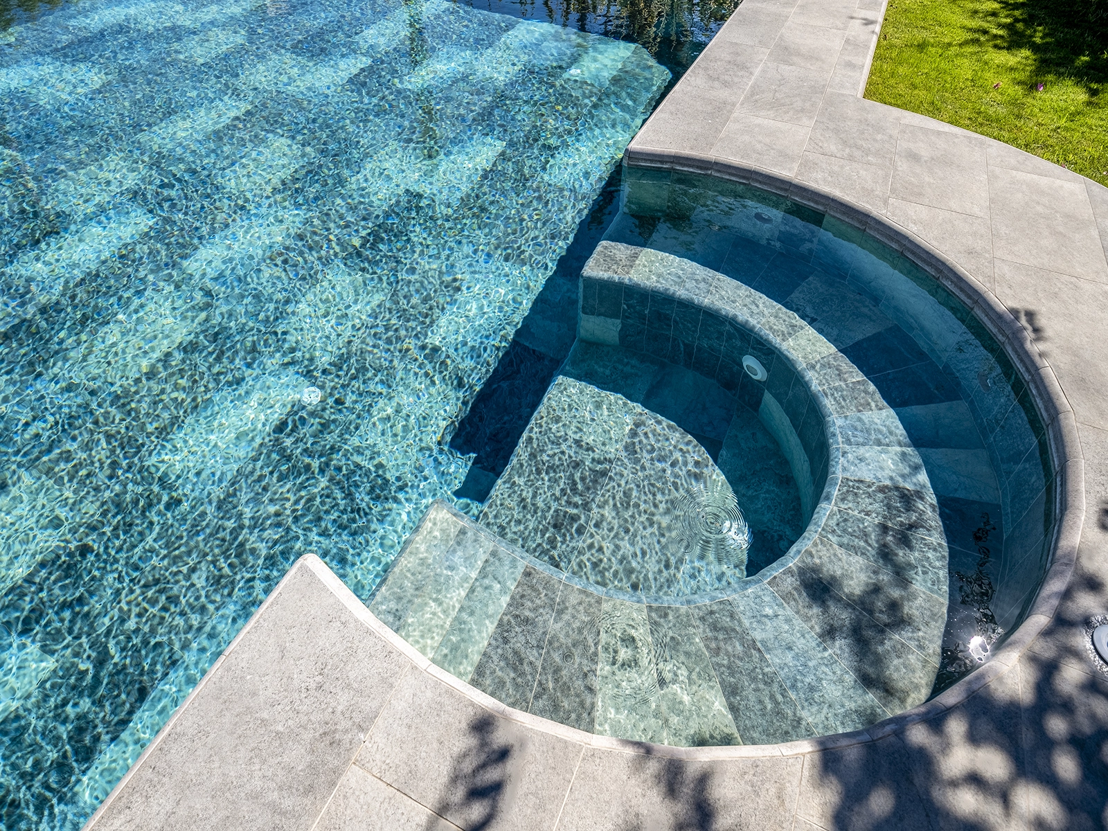 PGA3366IT-Cift Pool Garden Anthracite InfinityTile Двойная отделка 33x66x0,76 Serapool фото 50