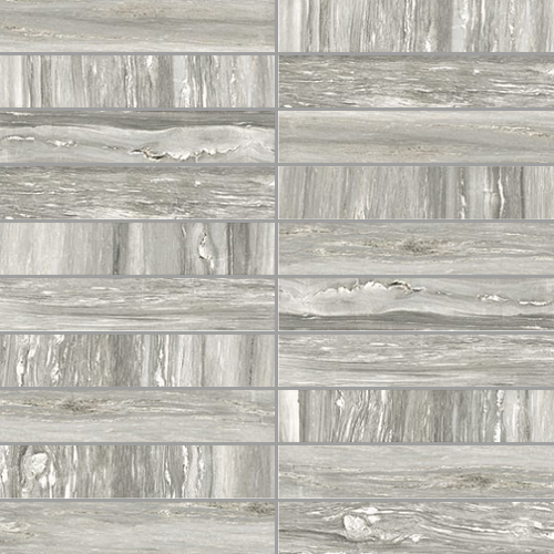 756308 Prexious Pearl Attraction Mosaico 3x15 Matte 30x30 Rex Ceramiche