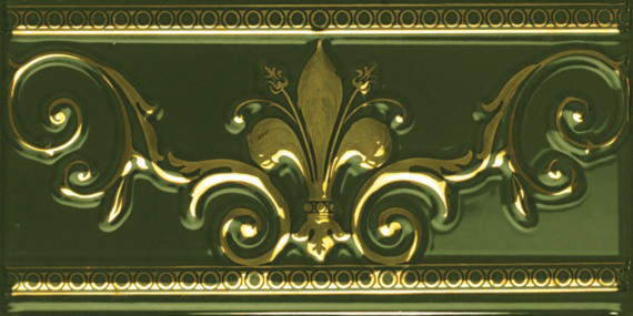 CENEFA NOBLESSE VERDE BOTELLA 20*10 Ape Ceramica