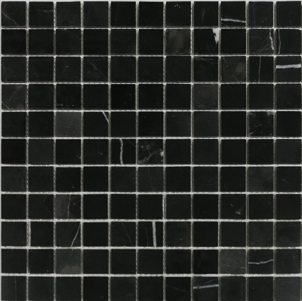 Nero oriente POL 4.8x4.8x7 30.5x30.5 Caramelle Mosaic