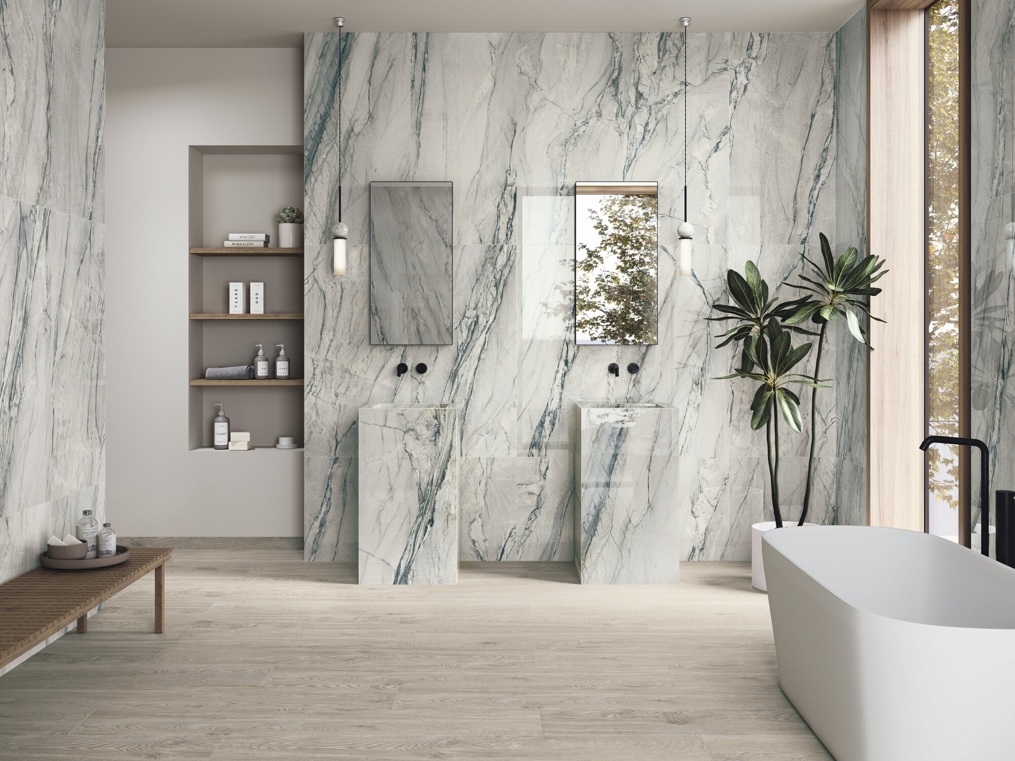 A042032 Authentic Oat Rect 25x150 Ape Ceramica