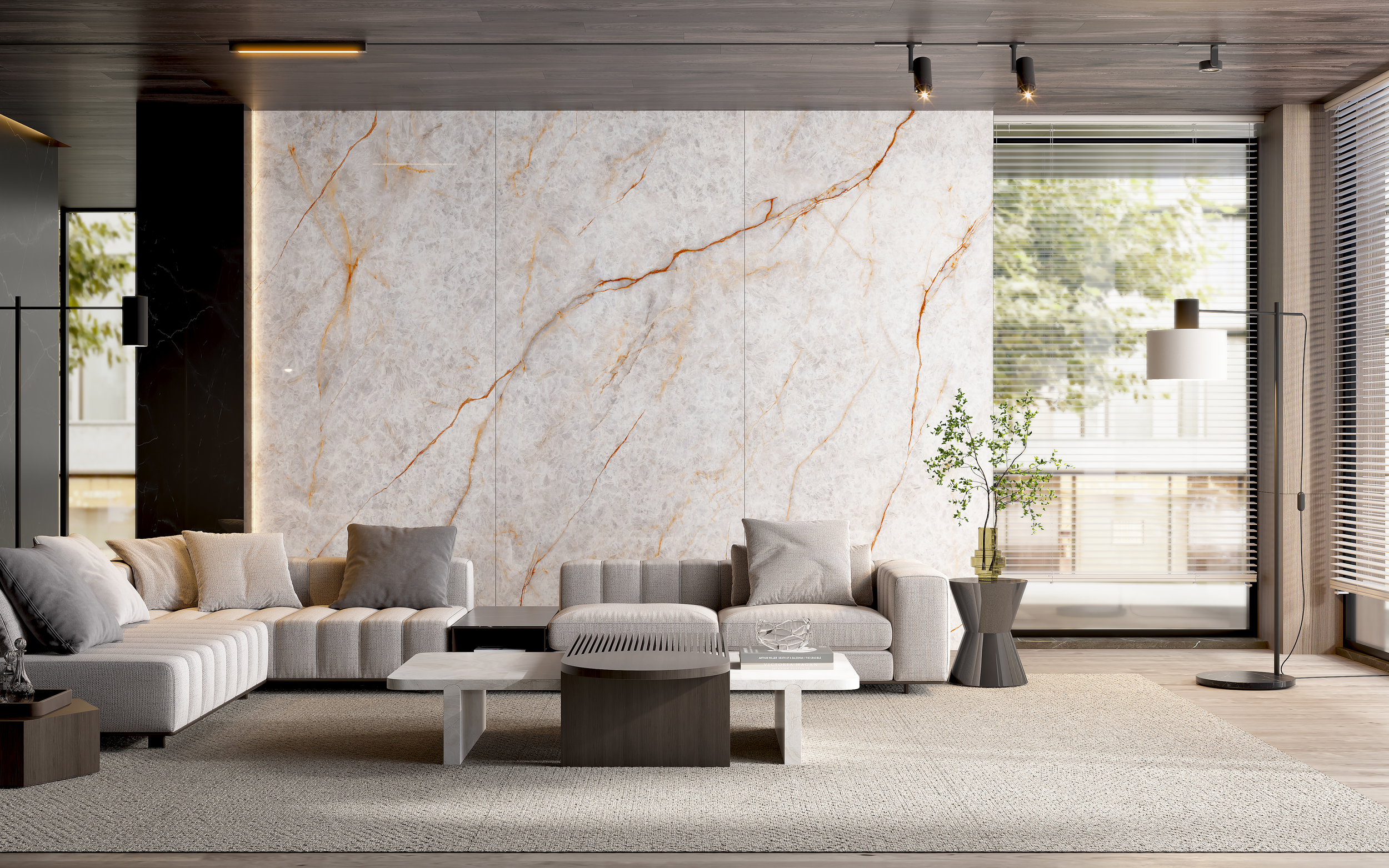 Peak Pobedy Ice Jade Спеченный камень 1200x2700x6 Delfone фото 4